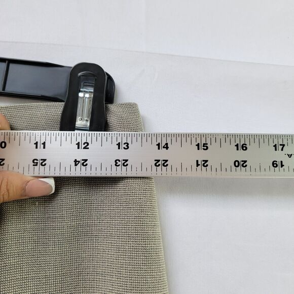 Ralph Lauren Collection 2 Piece Suit Pencil Skirt Set Taupe Gray Wool Blend 6 - Picture 8 of 11